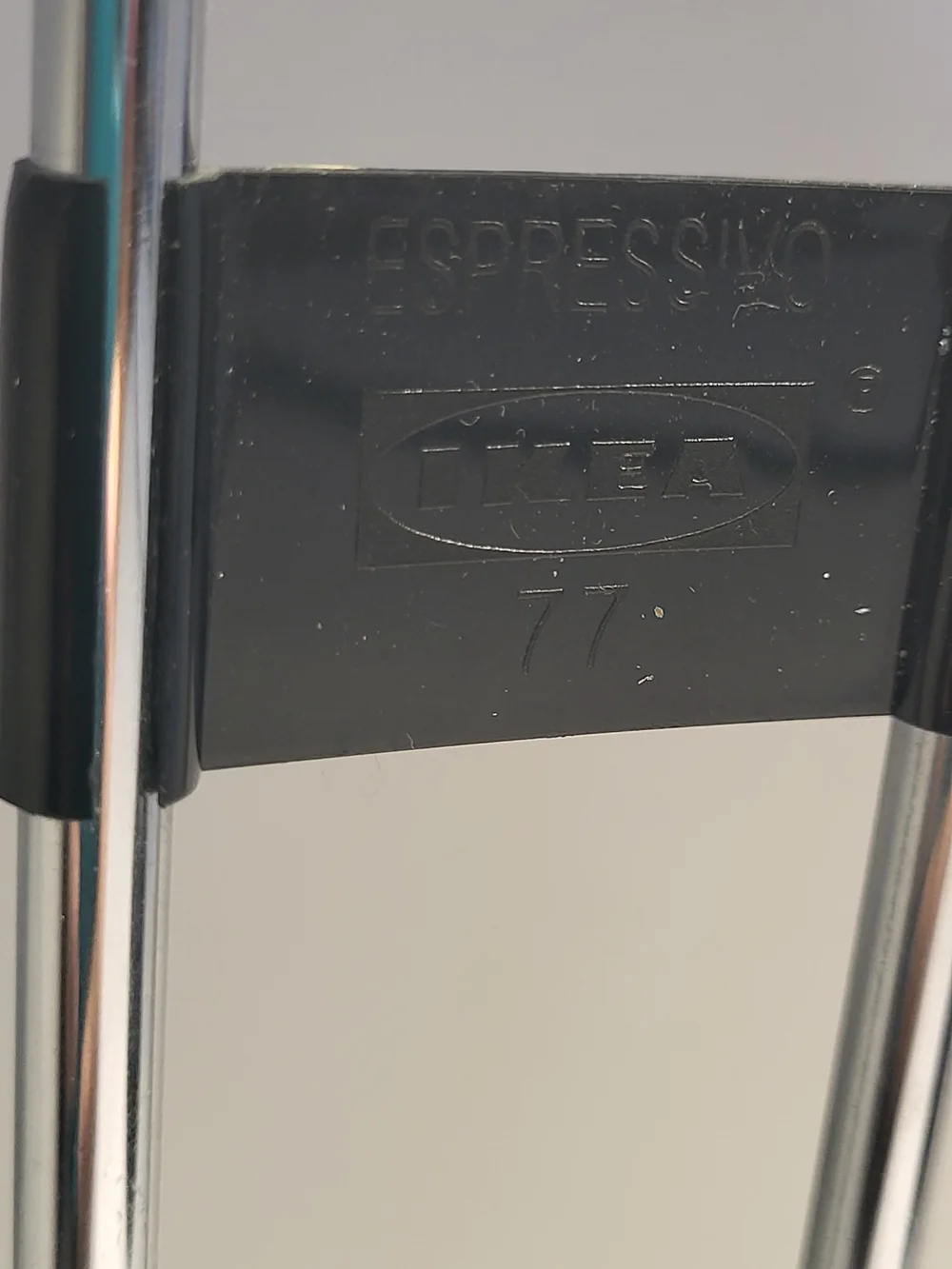 Pair Of Vintage 1990s IKEA Espressivo Black and Chrome  Desk Lamps